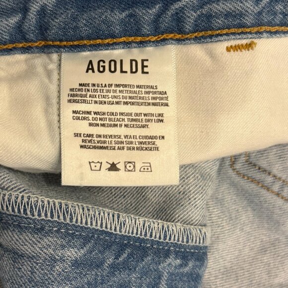 AGOLDE Ellis mid-rise denim Bermuda Short - Picture 4 of 5